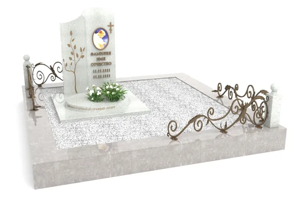 Детский памятник резной из гранита или мрамора