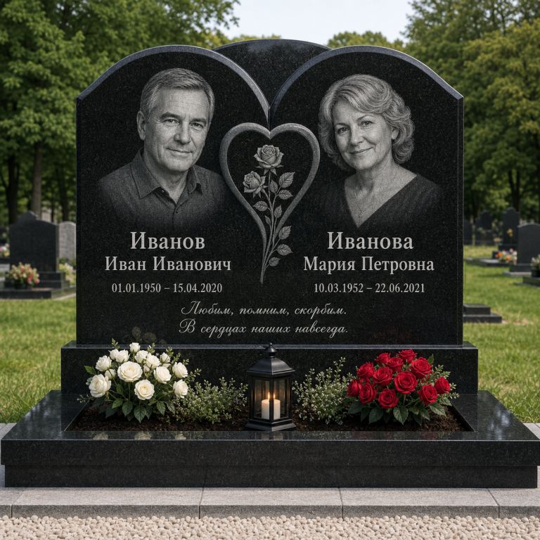 Семейный памятник из гранита