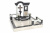 Вертикальный комбинированный памятник из гранита или мрамора в форме воздушной арки с крестом